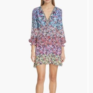 Saloni Eve Floral Print Dress